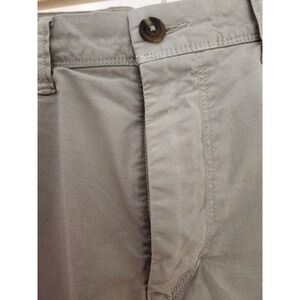 American Eagle Chino Shorts Men's Khaki Size 34 Regular Flat Front Cotton‎ Blend